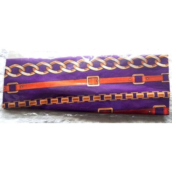Lot of 2 Stretchy Headbands in Package Pink - Beads  Purple - Chain/Belt Design - Picture 3 of 6
